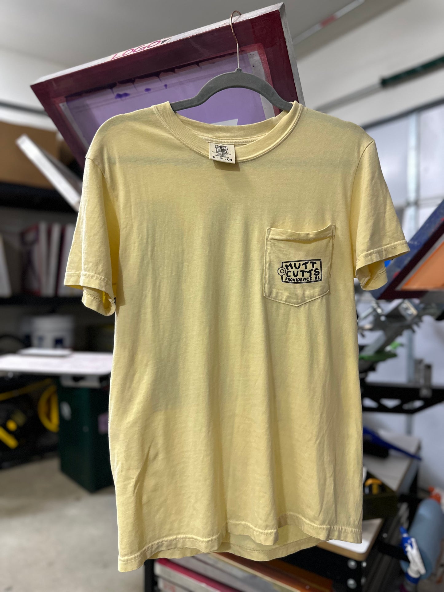 Ride or Die Pocket Tee (Banana Yellow)